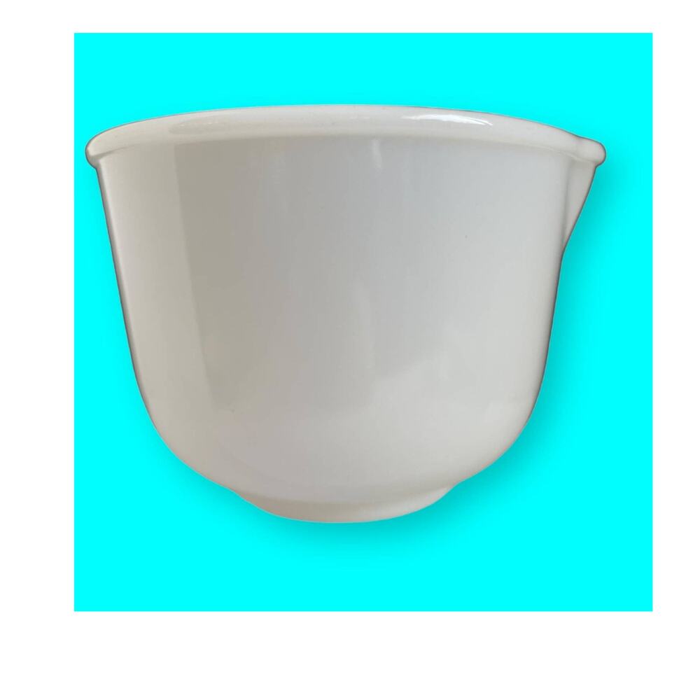 Vintage White Glass Glasbake Made for Sunbeam Mixing Bowl 20 CJ